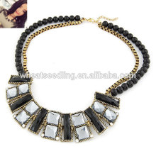 Fashion Handmade Black Nature Stone Short Necklace